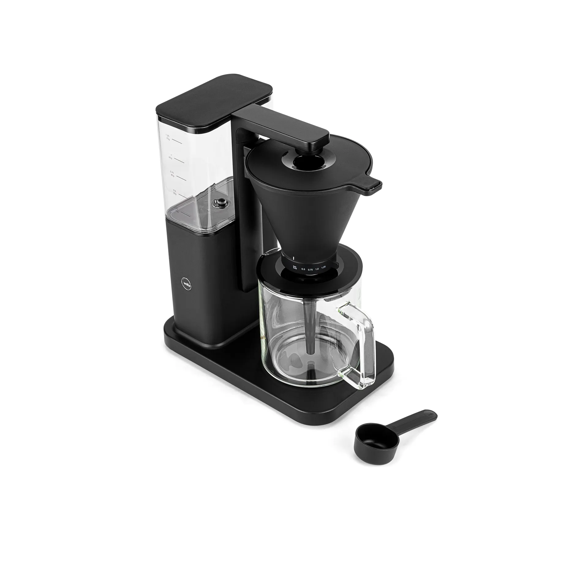 Zense CM10AB-M125 alux Kaffeemaschine, Schwarz Wilfa
