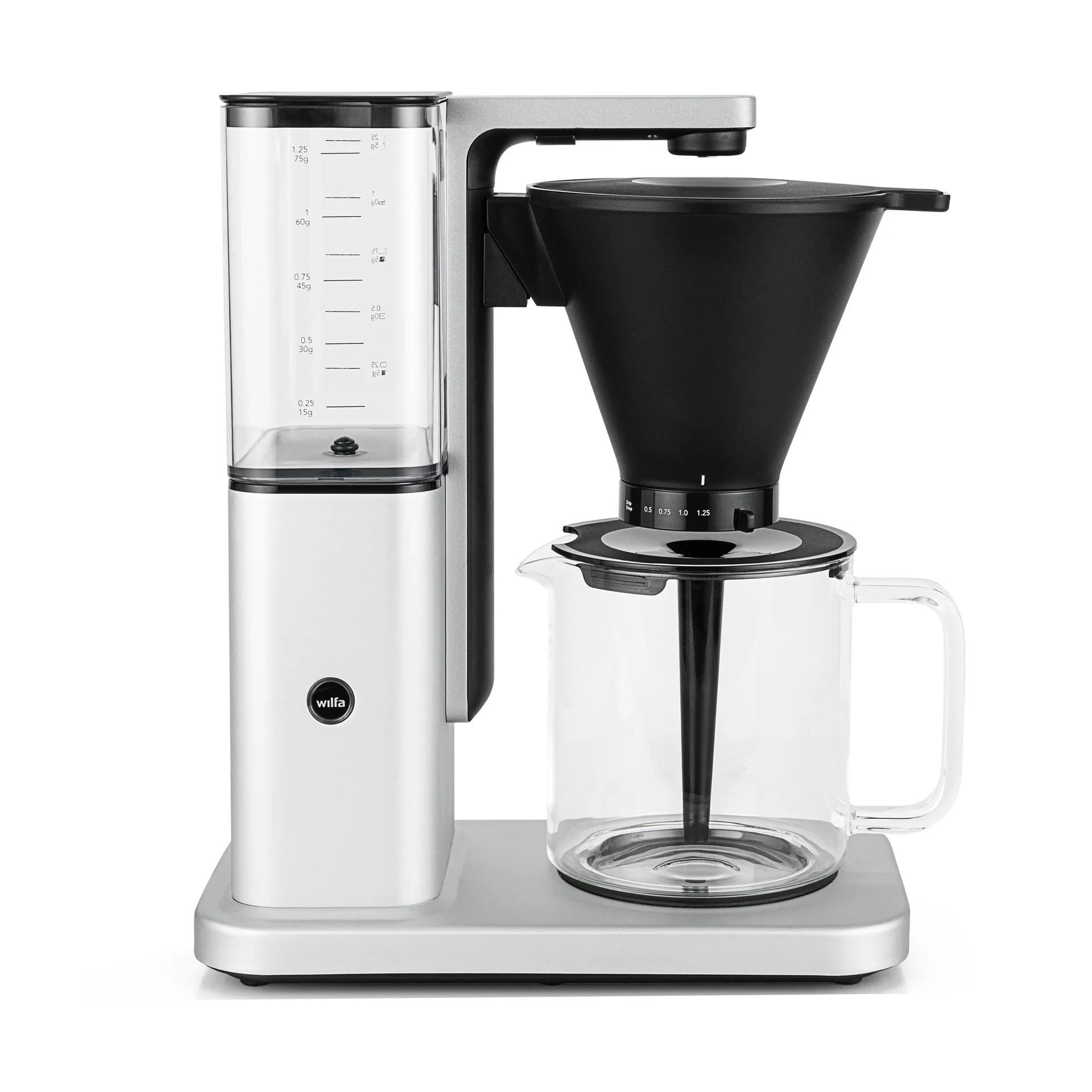 Zense CM10APA-M125 alux Kaffeemaschine, Silber Wilfa