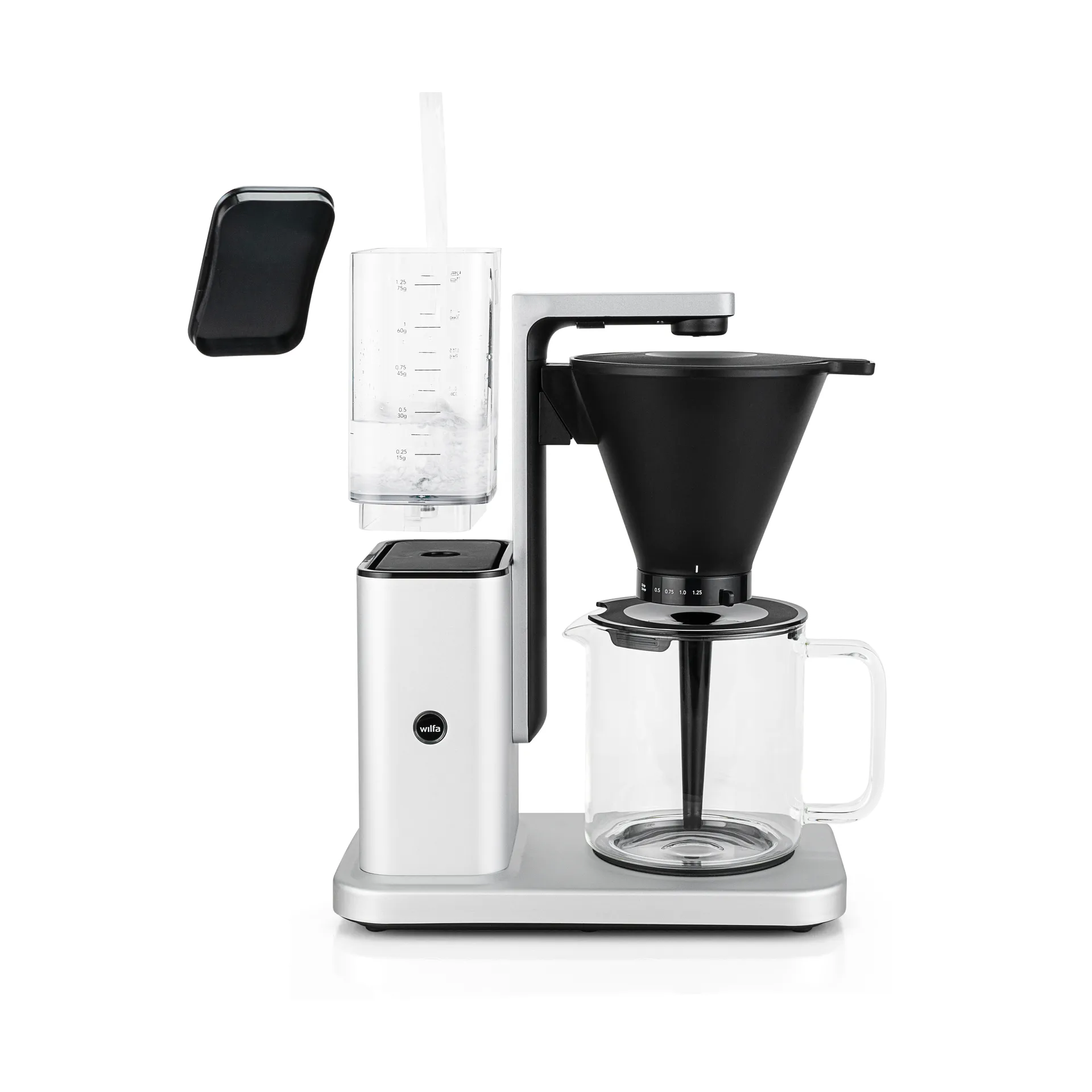 Zense CM10APA-M125 alux Kaffeemaschine, Silber Wilfa