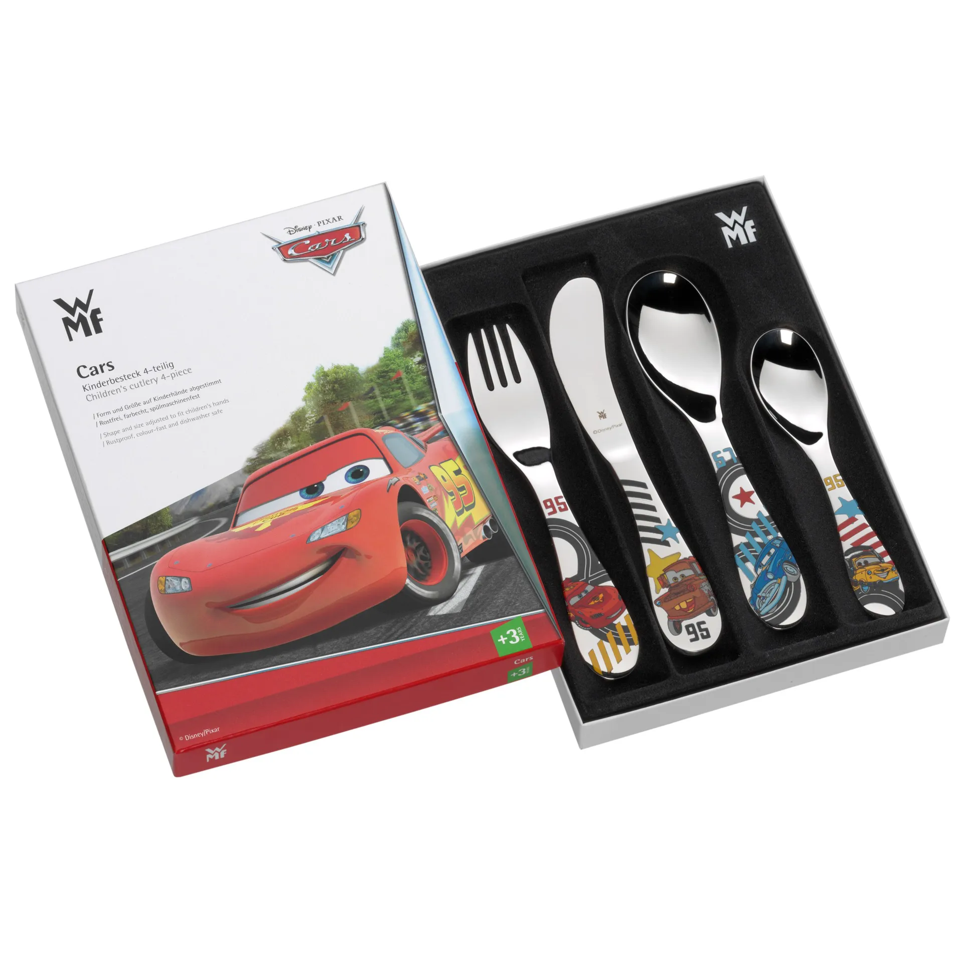 WMF Kinderbesteck 4 Teile, Disney Cars WMF