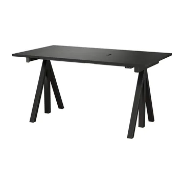Works Schreibtisch Schwarz 78x140 cm - Works