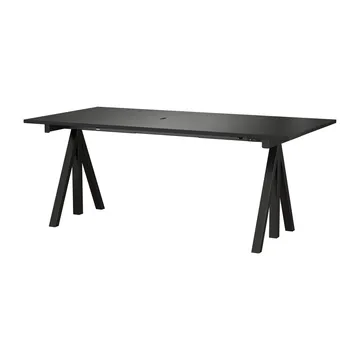 Works Schreibtisch Schwarz 90x180 cm - Works