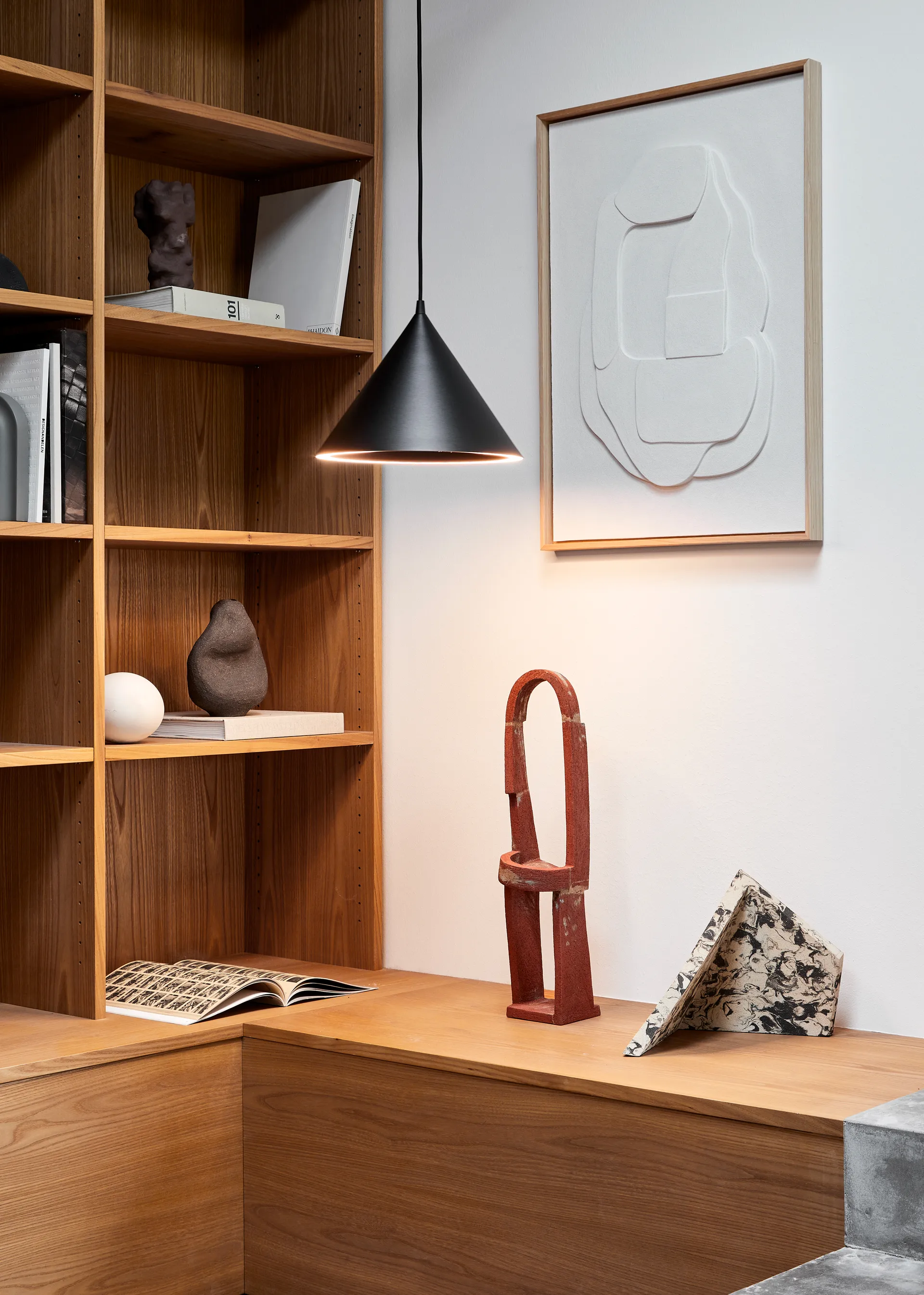 Annular Pendelleuchte small, Black Woud