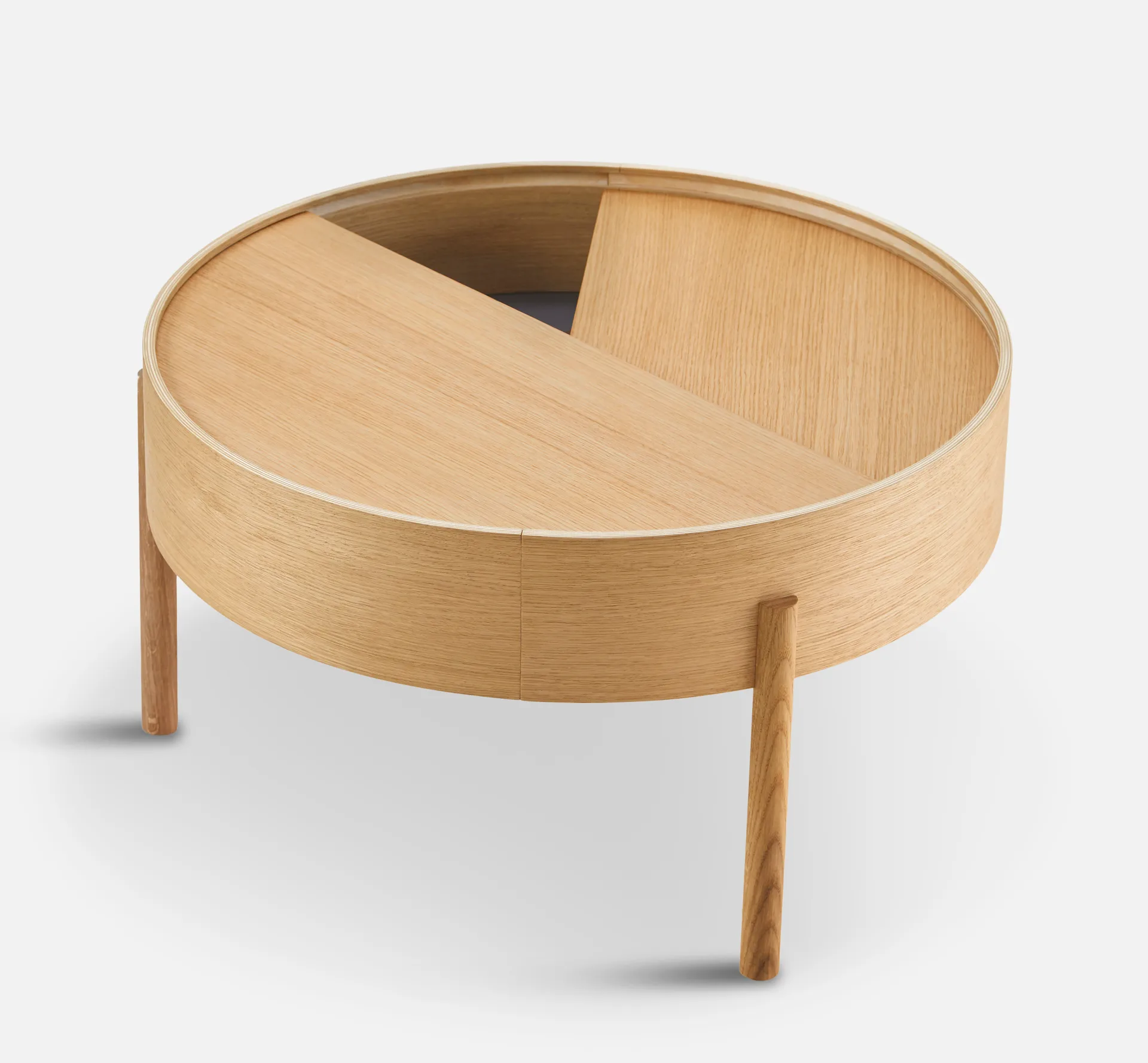 Arc Couchtisch Ø66cm, Eiche geölt Woud
