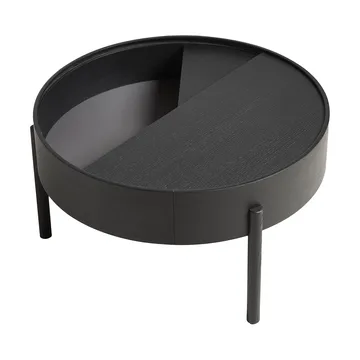 Arc Couchtisch Ø66cm - Esche schwarz lackiert - Woud