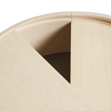 Arc Couchtisch Ø66cm - Esche weiß pigmentiert - Woud