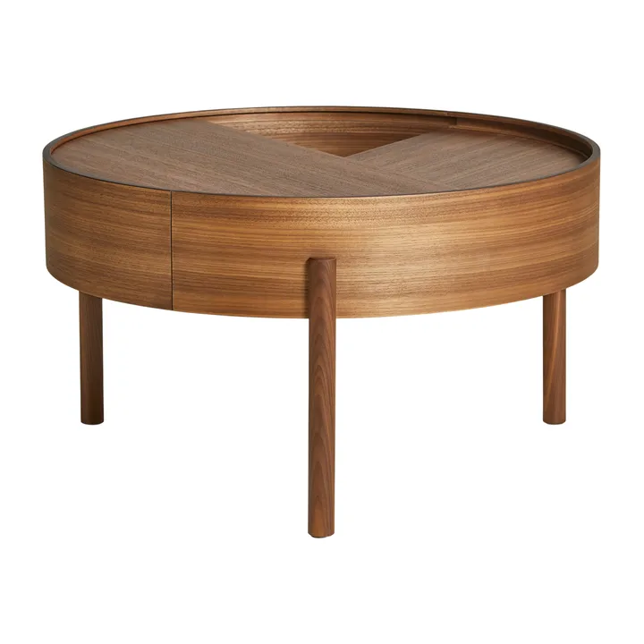 Arc Couchtisch Ø66cm - Walnuss - Woud