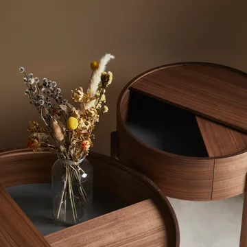 Arc Couchtisch Ø66cm - Walnuss - Woud