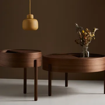 Arc Couchtisch Ø66cm - Walnuss - Woud