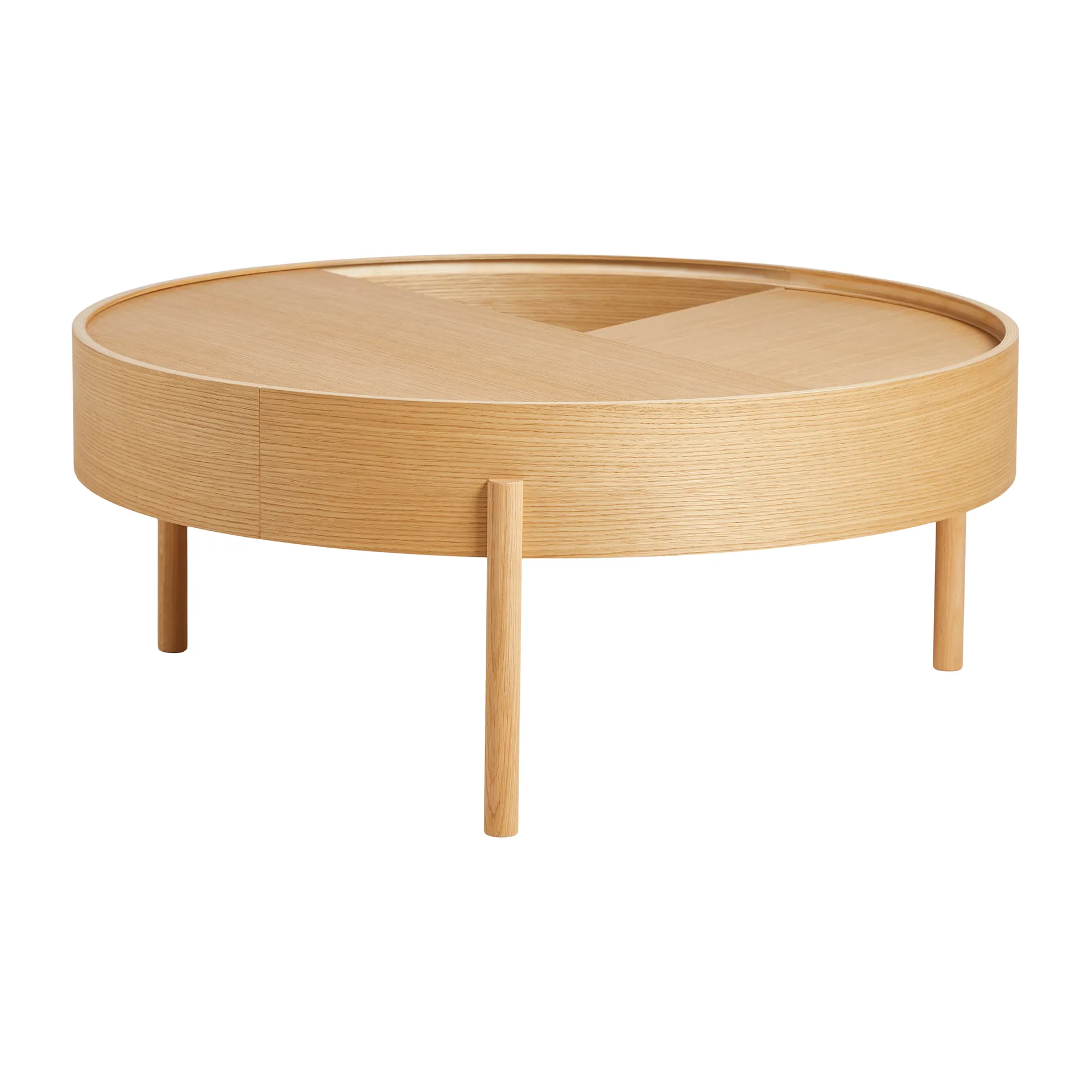 Arc Couchtisch Ø 89 cm, Eiche geölt Woud