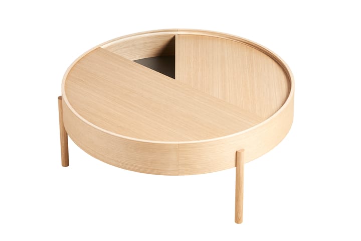 Arc Couchtisch Ø 89 cm - Eiche weiß pigmentiert - Woud