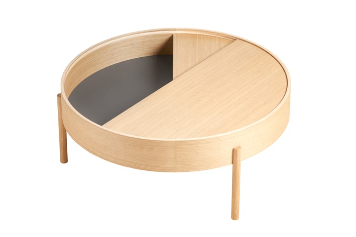 Arc Couchtisch Ø 89 cm - Eiche weiß pigmentiert - Woud