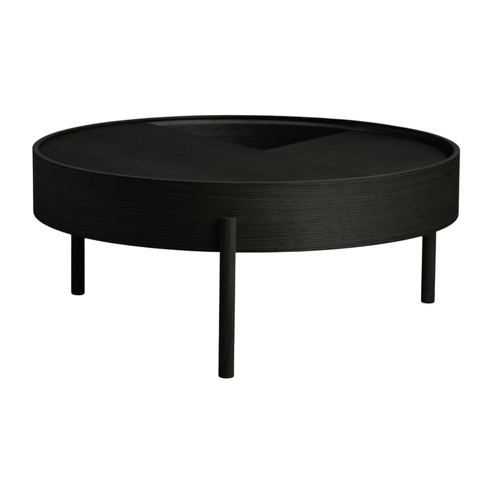 Arc Couchtisch Ø 89 cm - Esche schwarz bemalt - Woud