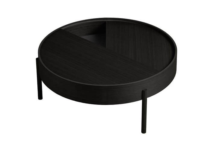 Arc Couchtisch Ø 89 cm - Esche schwarz bemalt - Woud