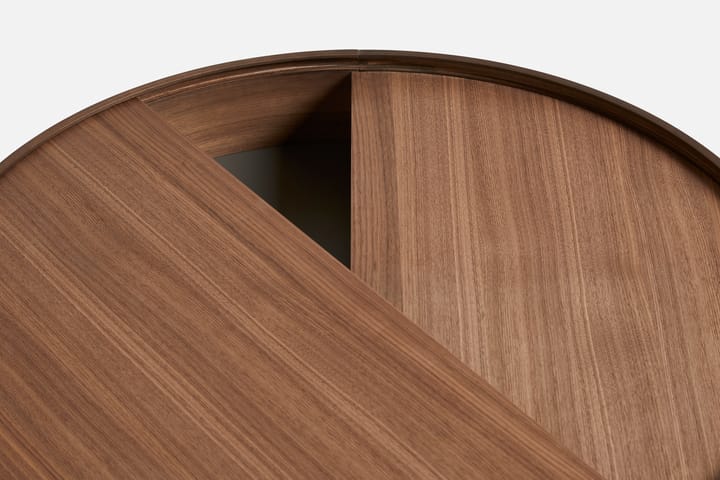 Arc Couchtisch Ø 89 cm, Walnuss Woud
