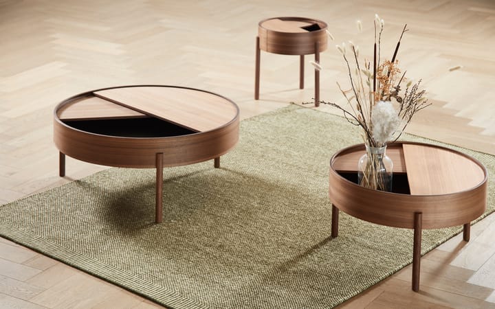 Arc Couchtisch Ø 89 cm, Walnuss Woud