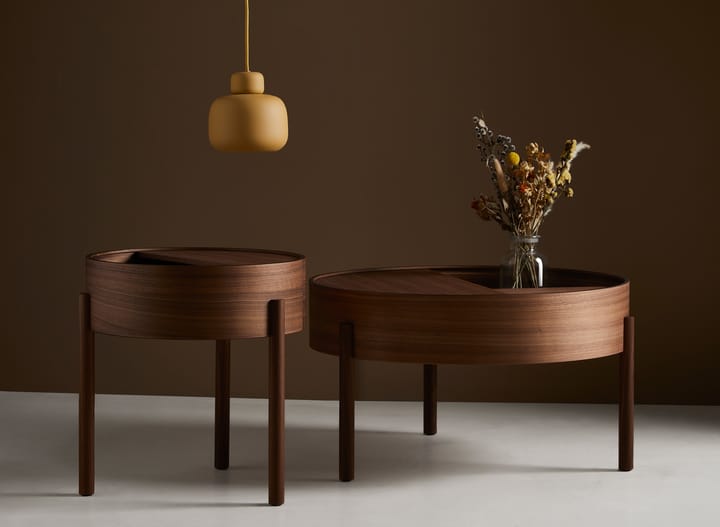 Arc Couchtisch Ø 89 cm, Walnuss Woud