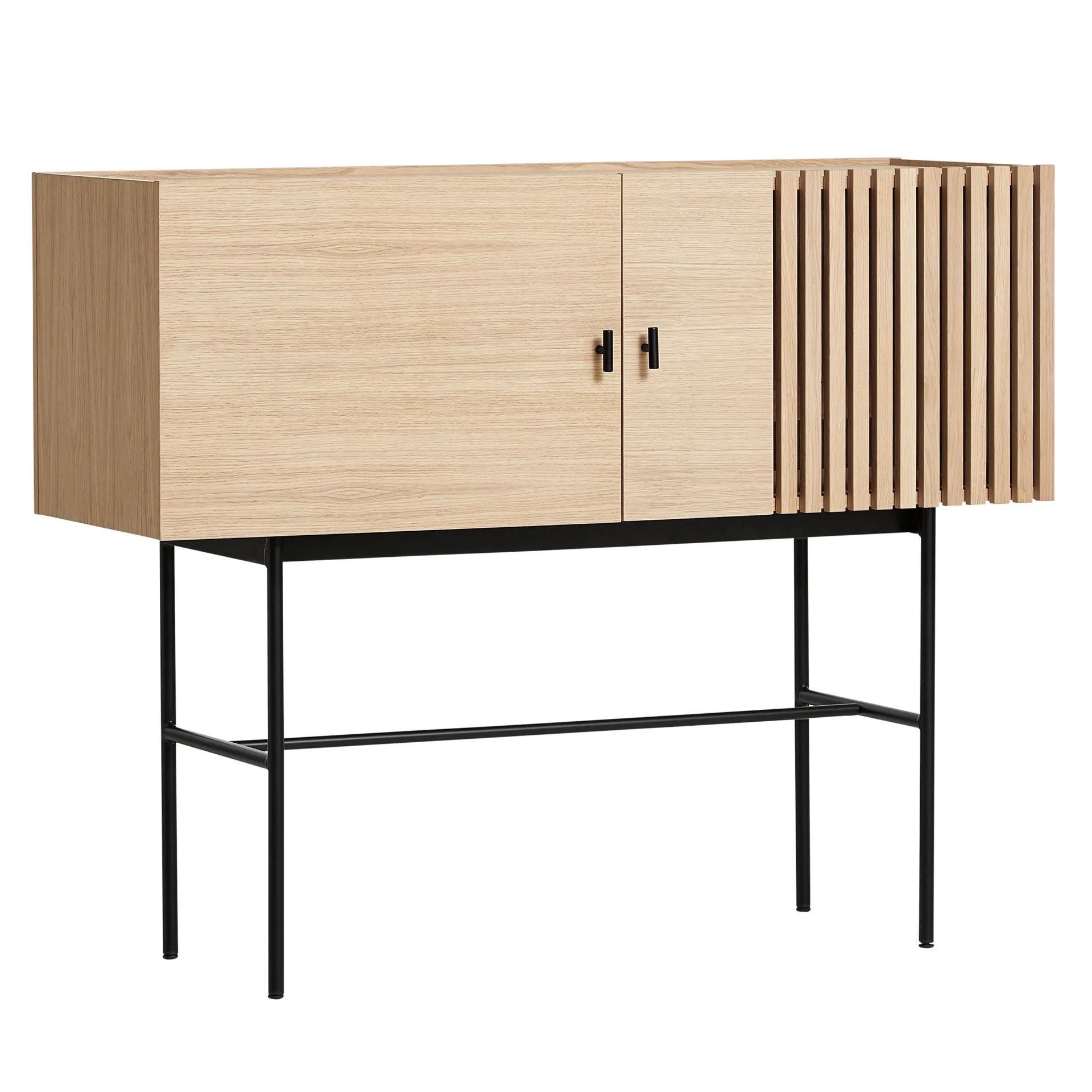 Array Beistelltisch, 120 cm, Eiche weiß pigmentiert Woud