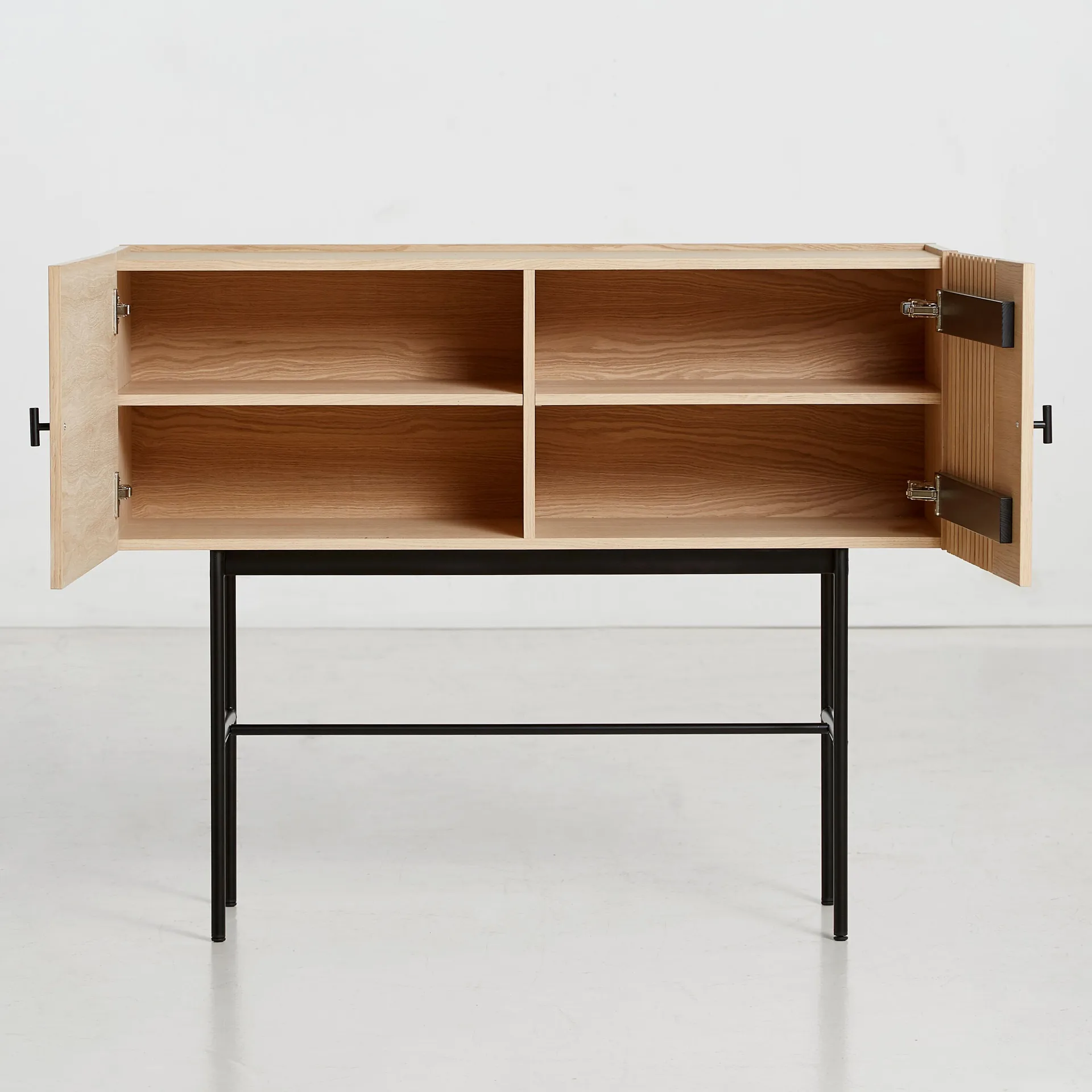 Array Beistelltisch, 120 cm, Eiche weiß pigmentiert Woud