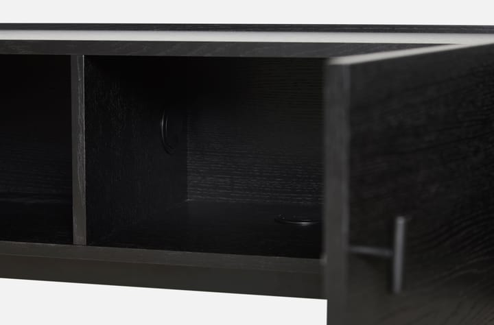 Array Beistelltisch niedrig, 150 cm - Eiche schwarz bemalt - Woud