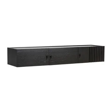 Array Wand-Sideboard , 150 cm - Eiche schwarz bemalt - Woud