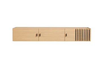 Array Wand-Sideboard , 150 cm - Eiche weiß pigmentiert - Woud