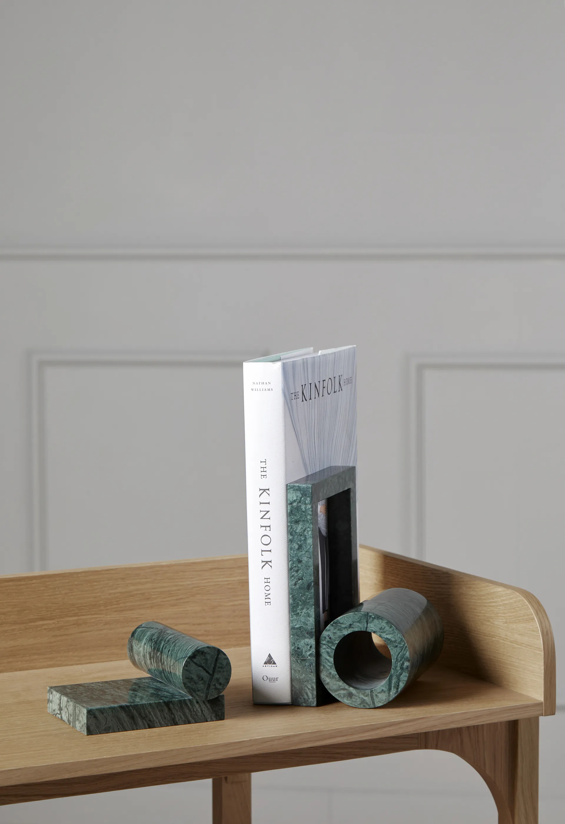 Booknd Buchstütze Marmor, Grün Woud