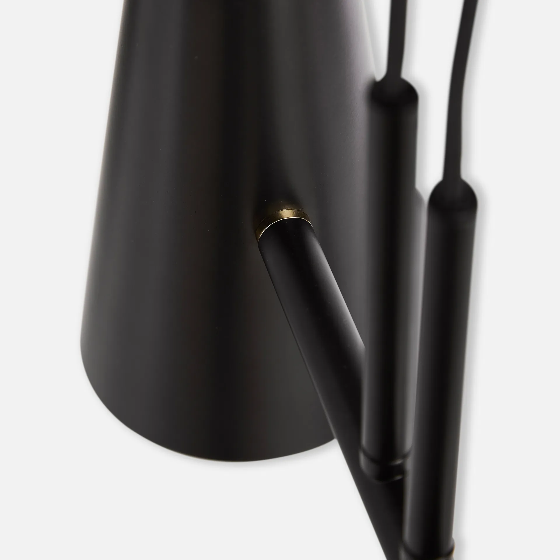 Cono Pendelleuchte 2 Schirme, Schwarz Woud