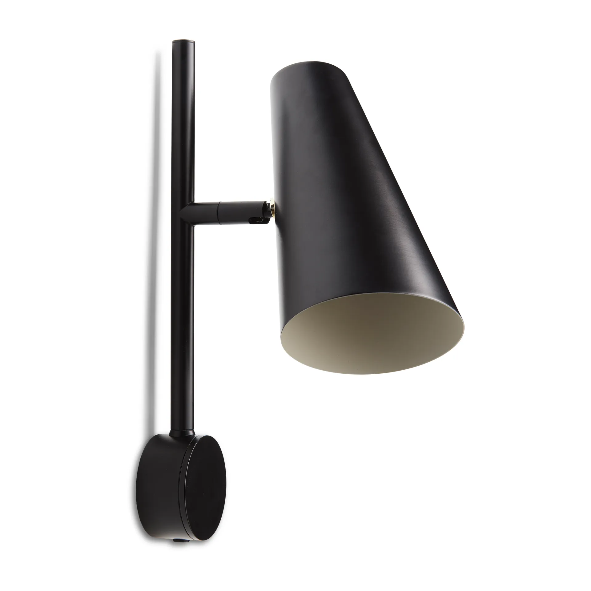 Cono Wandleuchte, Schwarz Woud