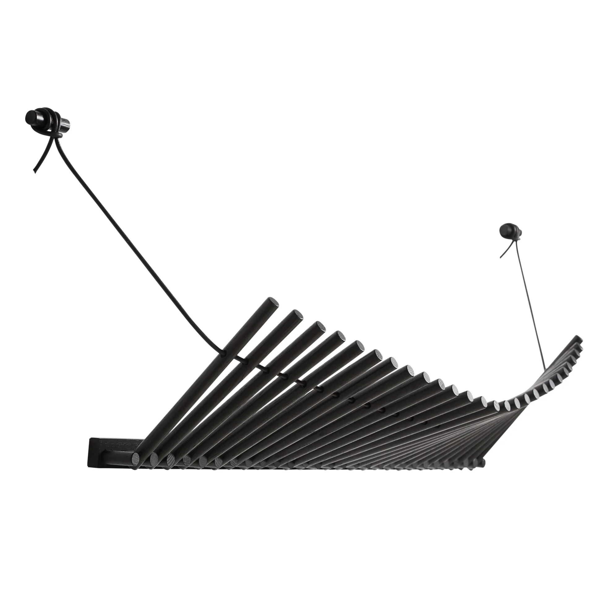 Knaegt Kleiderhaken, Eiche schwarz lackiert Woud