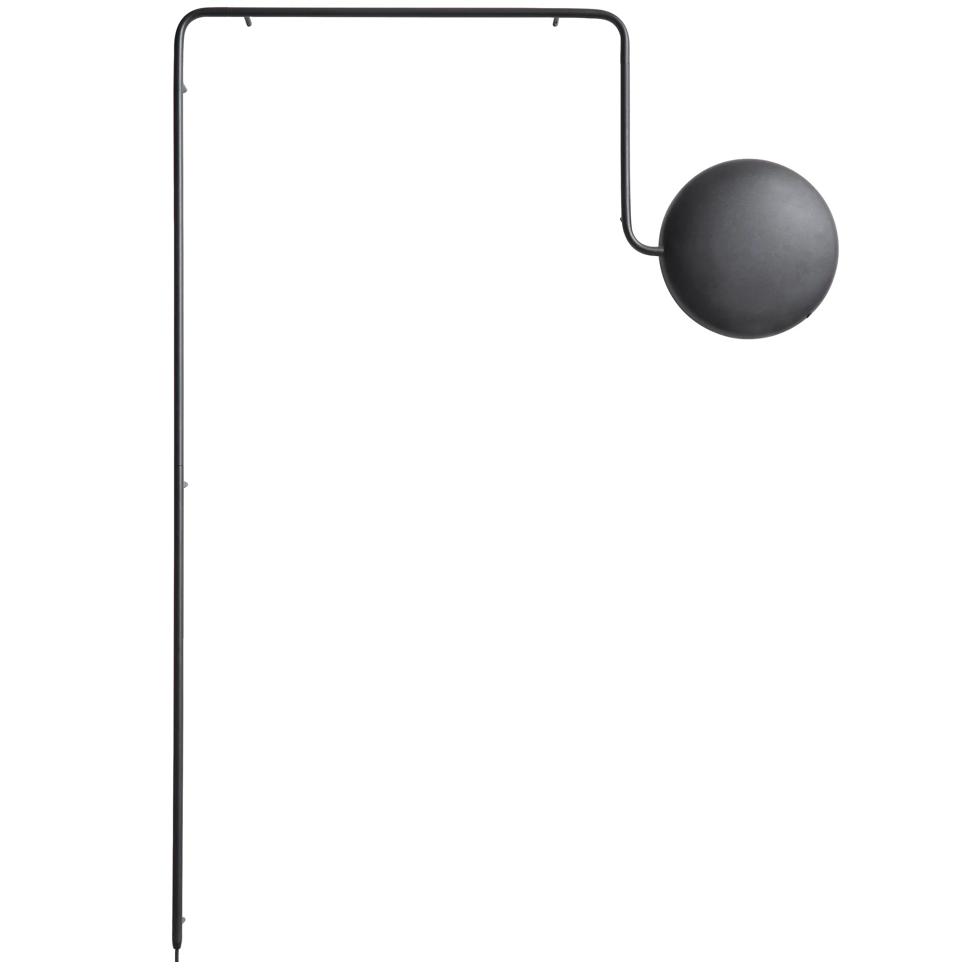 Mercury Wandleuchte, Schwarz Woud