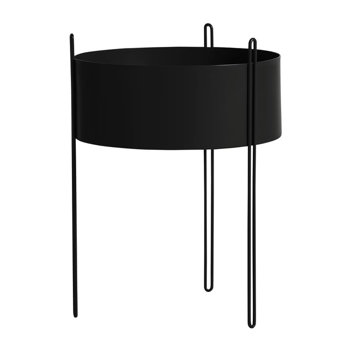 Pidestall Blumentopf large - Schwarz - Woud