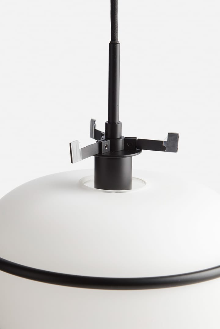 Pump Pendelleuchte, Schwarz, opal Woud