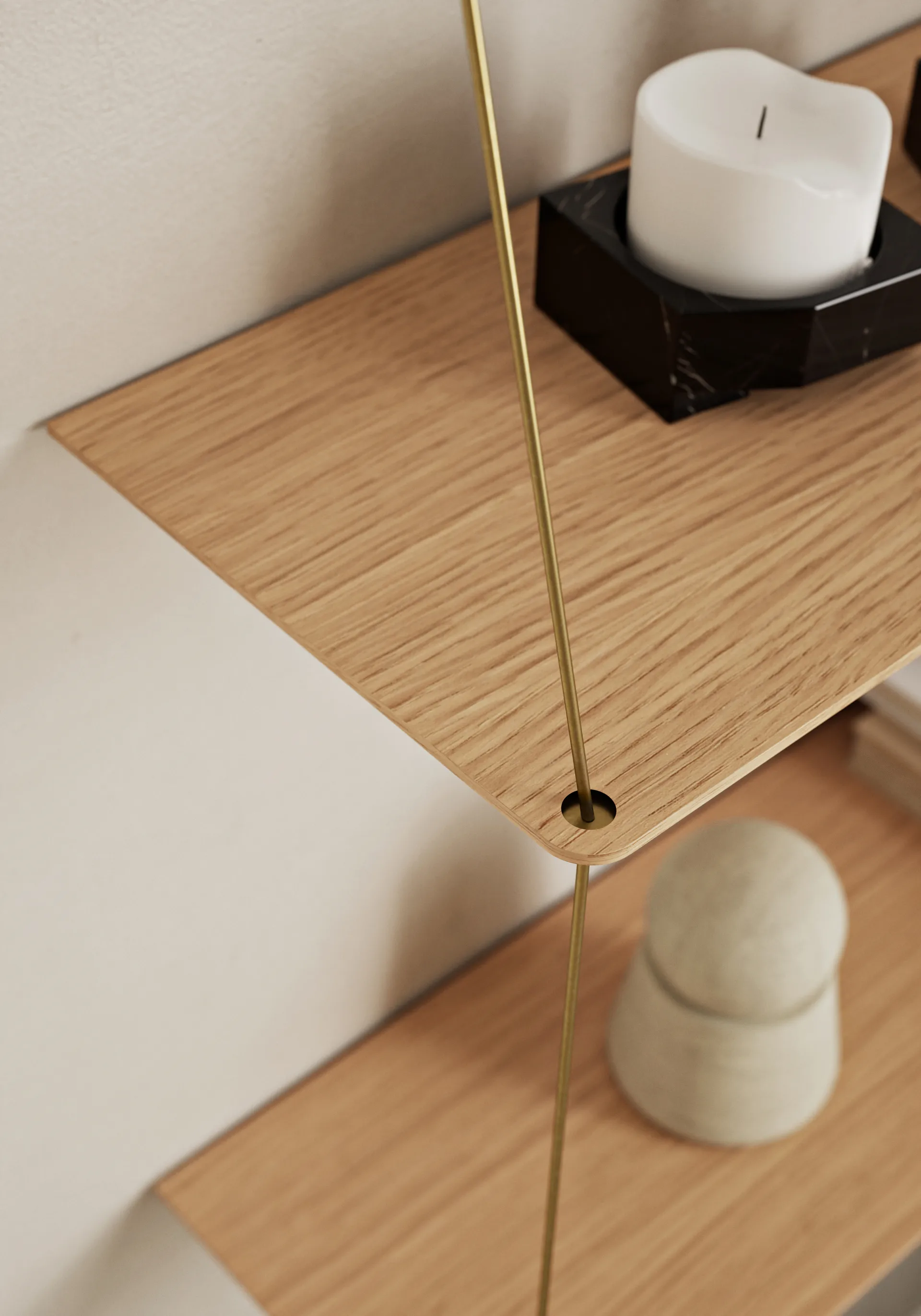 Stedge Add-on Regal 80 cm, Eiche Woud