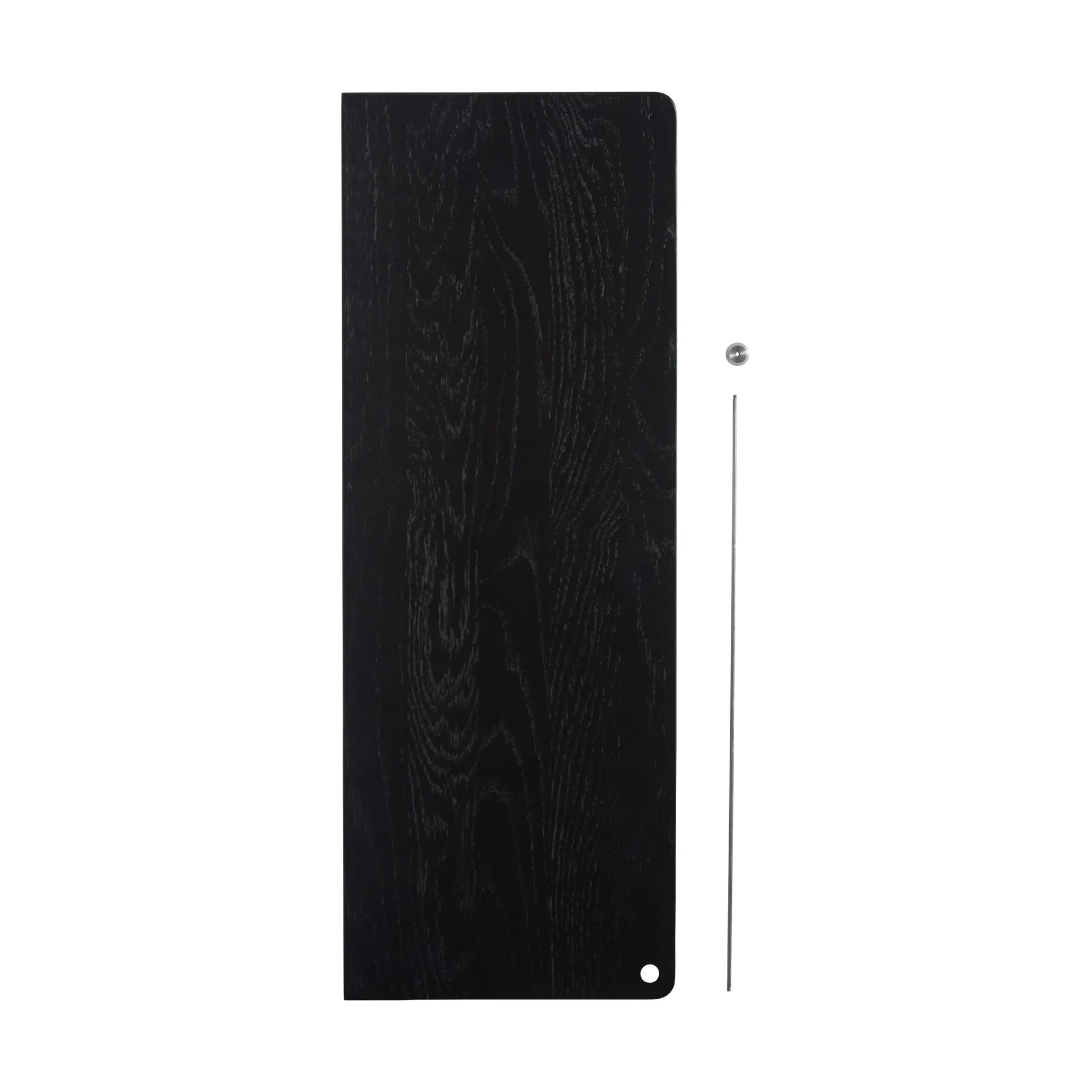 Stedge Add-on Regal, Schwarz Eiche-gebürsteter Stahl Woud