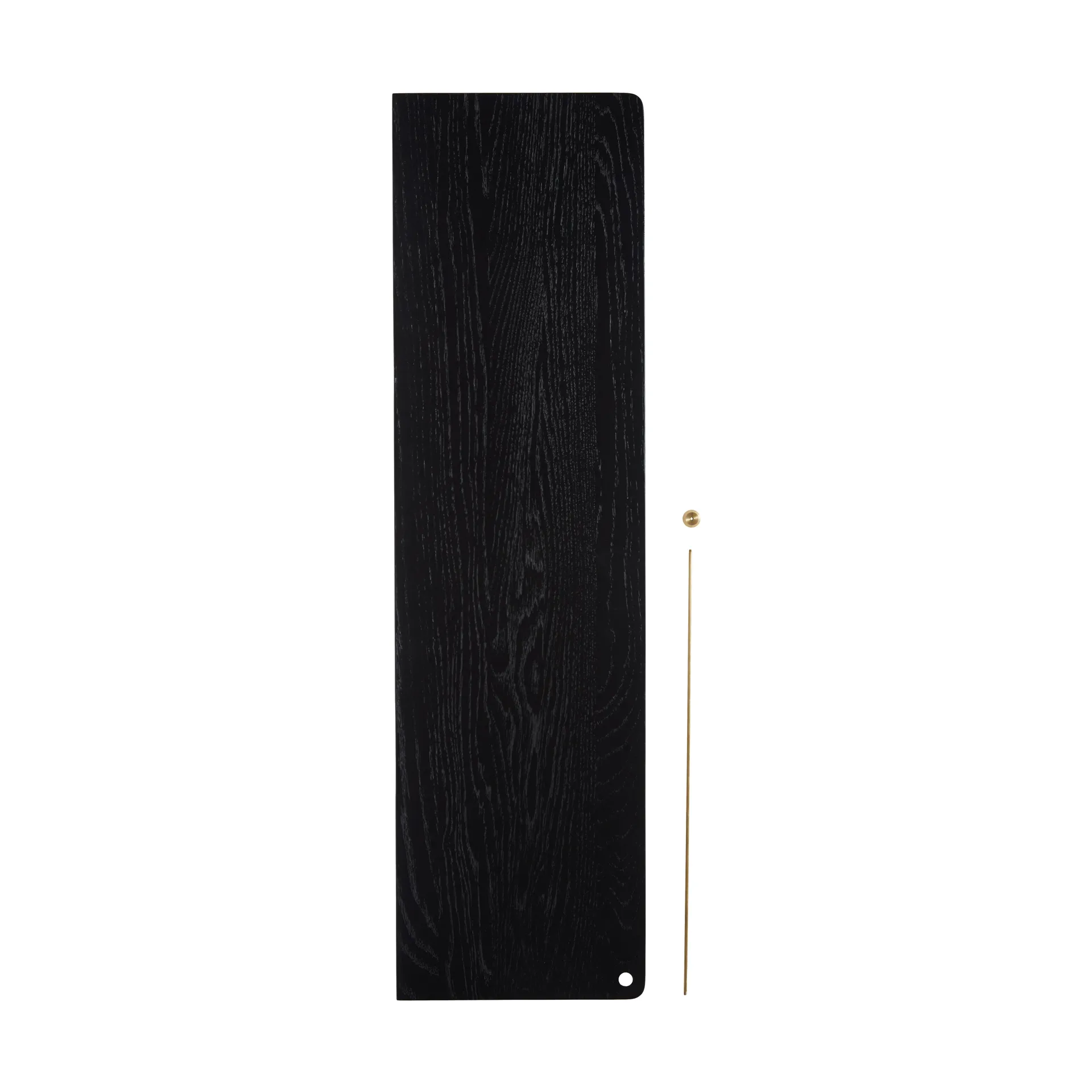 Stedge Add-on Regal, Schwarz Eiche-Messing Woud
