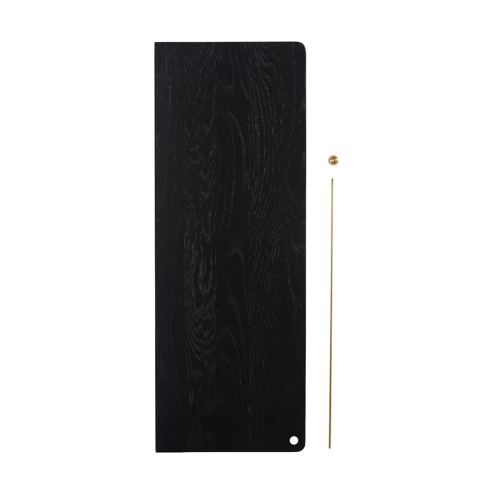 Stedge Add-on Regal - Schwarz Eiche-Messing - Woud