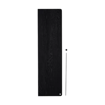 Stedge Add-on Regal - Schwarz Eiche-Schwarz, 80 cm - Woud