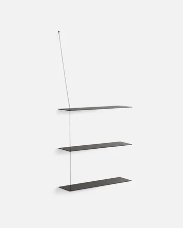 Stedge Add-on Regal - Schwarz Eiche-Schwarz, 80 cm - Woud