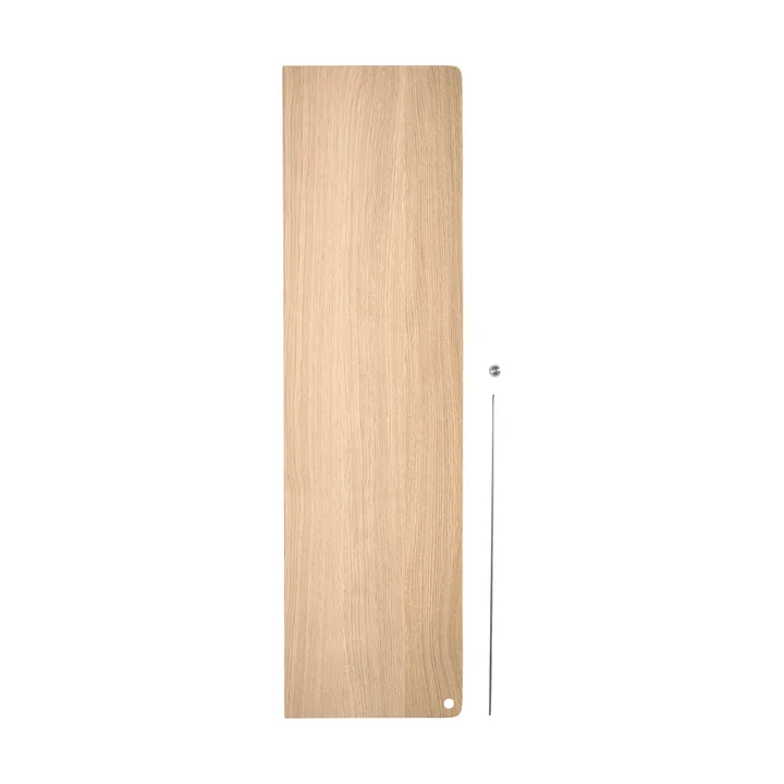 Stedge Add-on Regal - Weiß gebeizte Eiche-gebürsteter Stahl - Woud