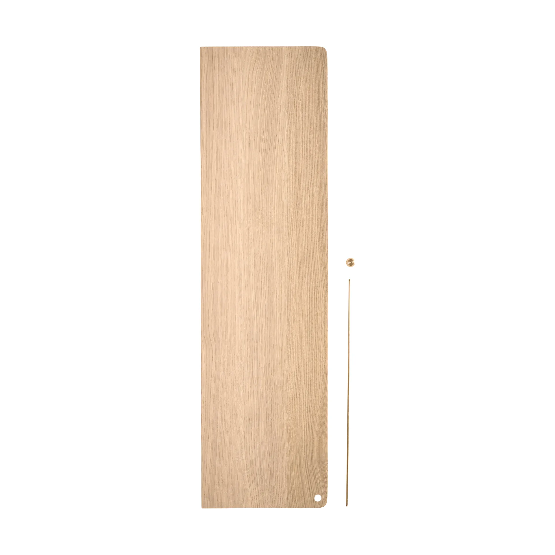 Stedge Add-on Regal, Weiß pigmentierte Eiche-Messing, 80 cm Woud