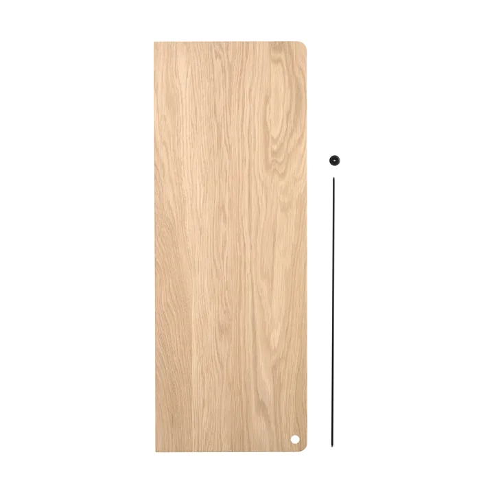 Stedge Add-on Regal - Weiß pigmentierte Eiche-Schwarz, 60 cm - Woud