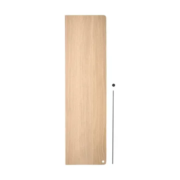 Stedge Add-on Regal - Weiß pigmentierte Eiche-Schwarz, 80 cm - Woud