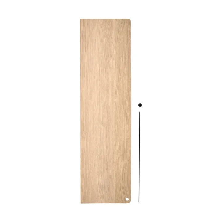 Stedge Add-on Regal - Weiß pigmentierte Eiche-Schwarz, 80 cm - Woud