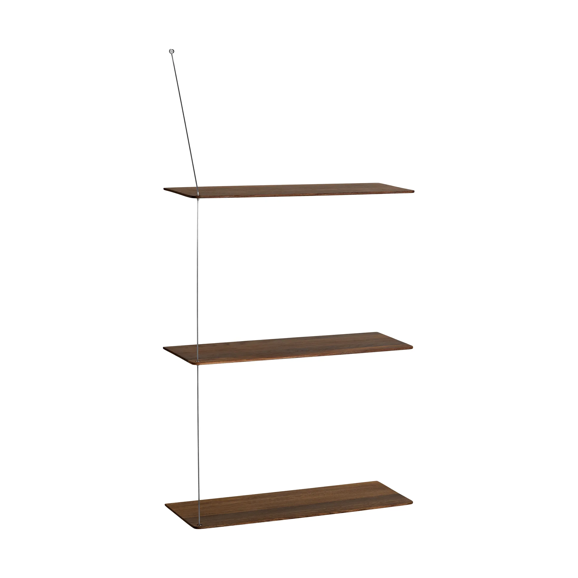 Stedge Regal, Geräucherte Eiche-gebürsteter Stahl, 60 cm, 3 Regalböden Woud