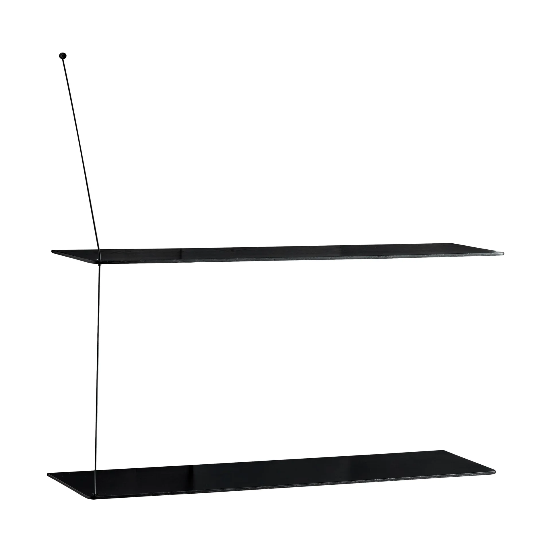 Stedge Regal, Schwarze Eiche, 80 cm, 2 Regalböden Woud
