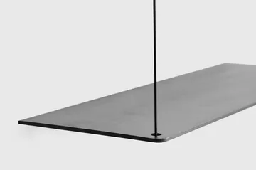 Stedge Regal - Schwarze Eiche, 80 cm, 2 Regalböden - Woud