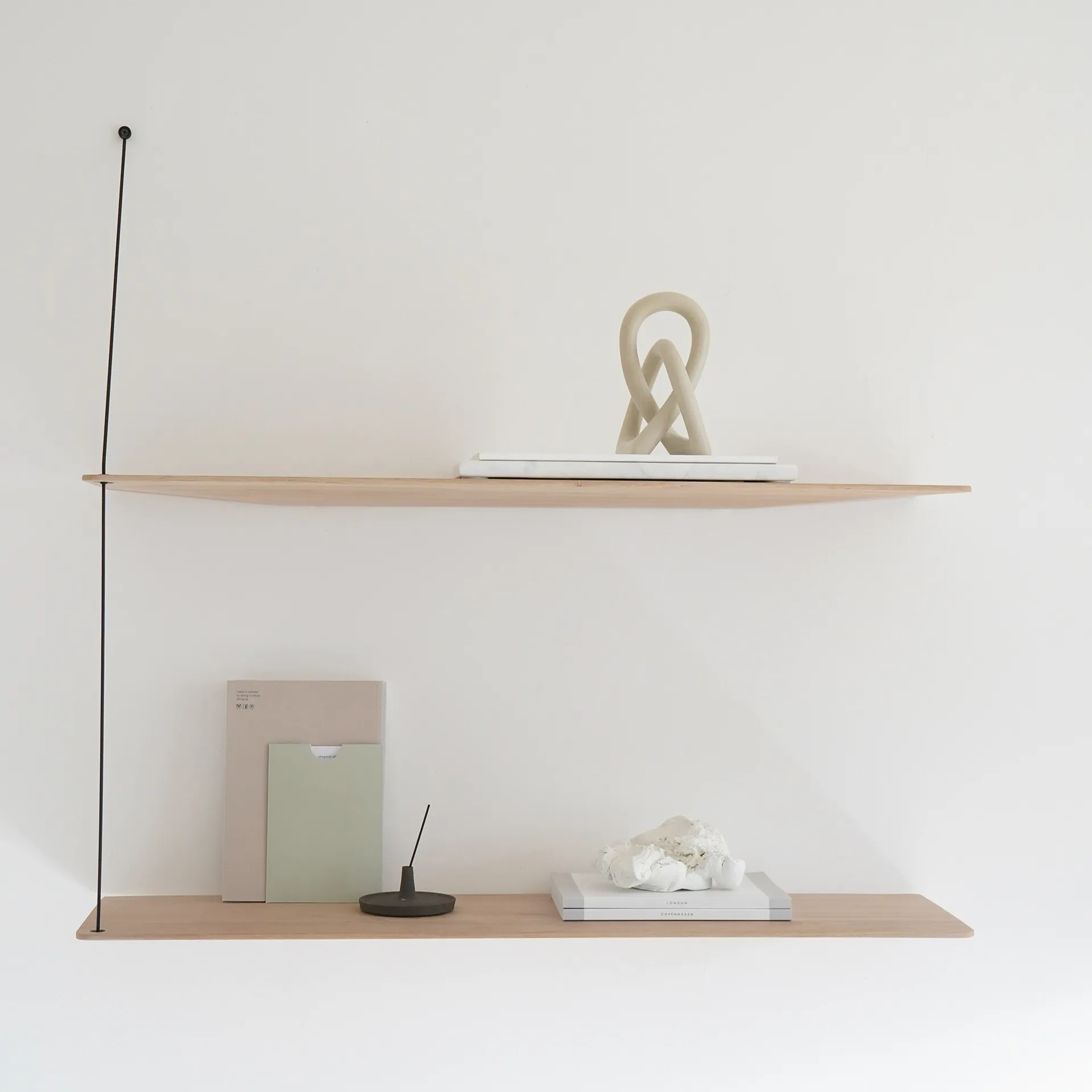 Stedge Regal, Weiß-pigmentierte Eiche, 80 cm Woud