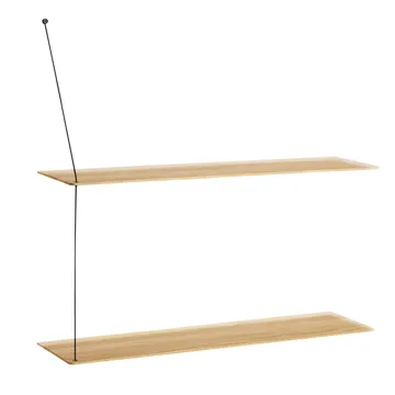 Stedge Regal - Weiß-pigmentierte Eiche, 80 cm - Woud