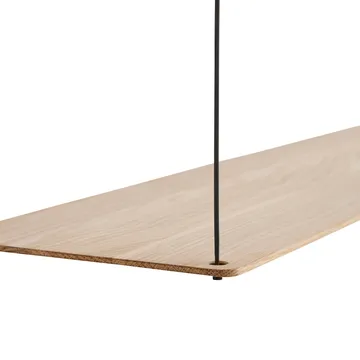Stedge Regal - Weiß-pigmentierte Eiche, 80 cm - Woud